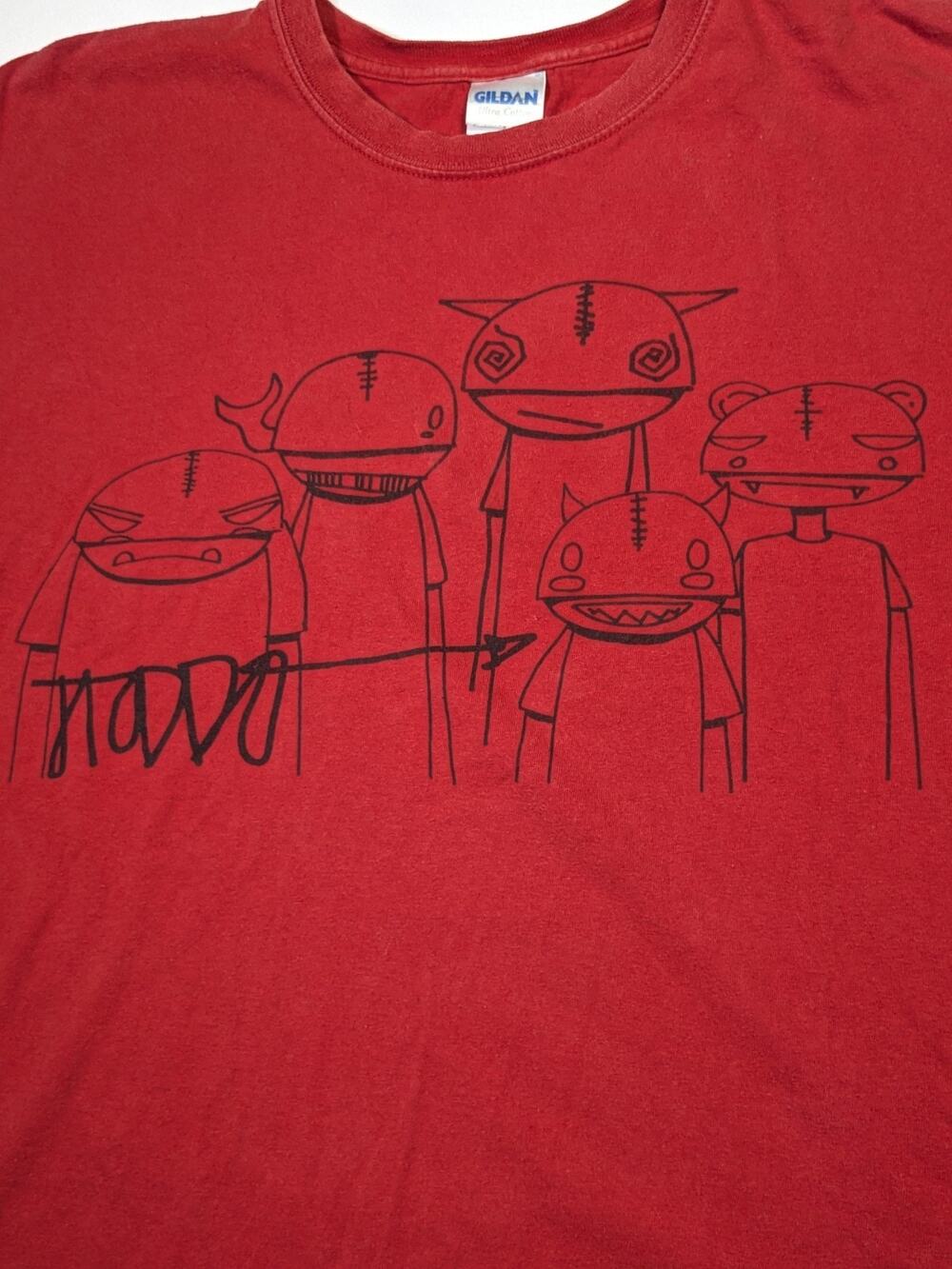 Art T Shirt 90s Gildan Xl Y2k Baggy Anime